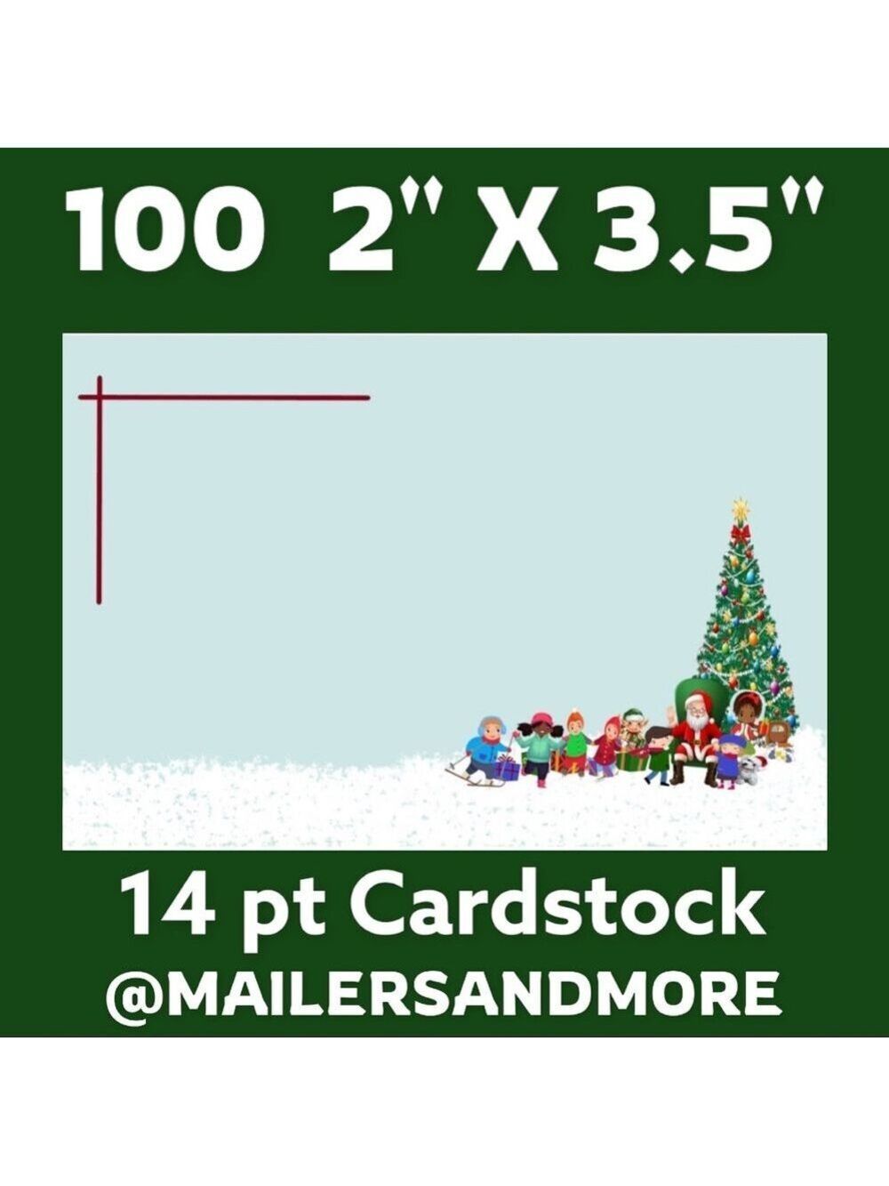 100 Christmas Tree Kids and Santa Thank You Cards. PRICE IS FIRM